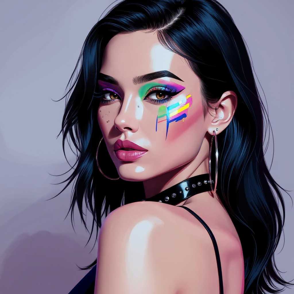 AI-generated image: Portrait series with neutral background