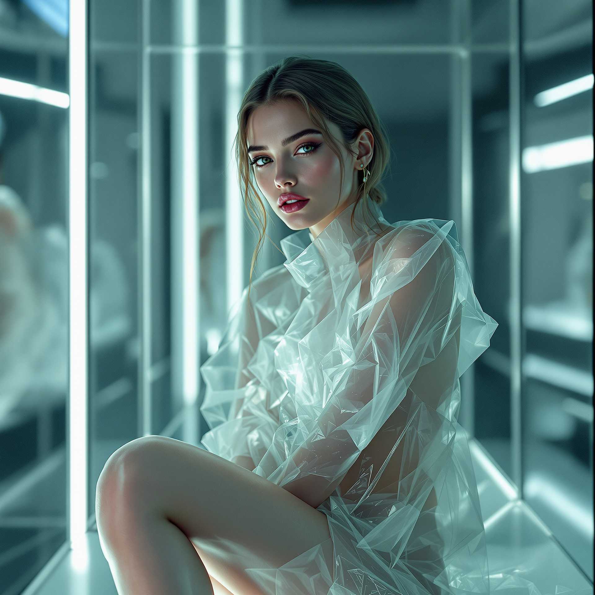 AI-generated image: Vogue magazine fashion model, 24 years old, LEICA_M11.DNG, shot on Leica M11 with Summilux 50mm f/1.