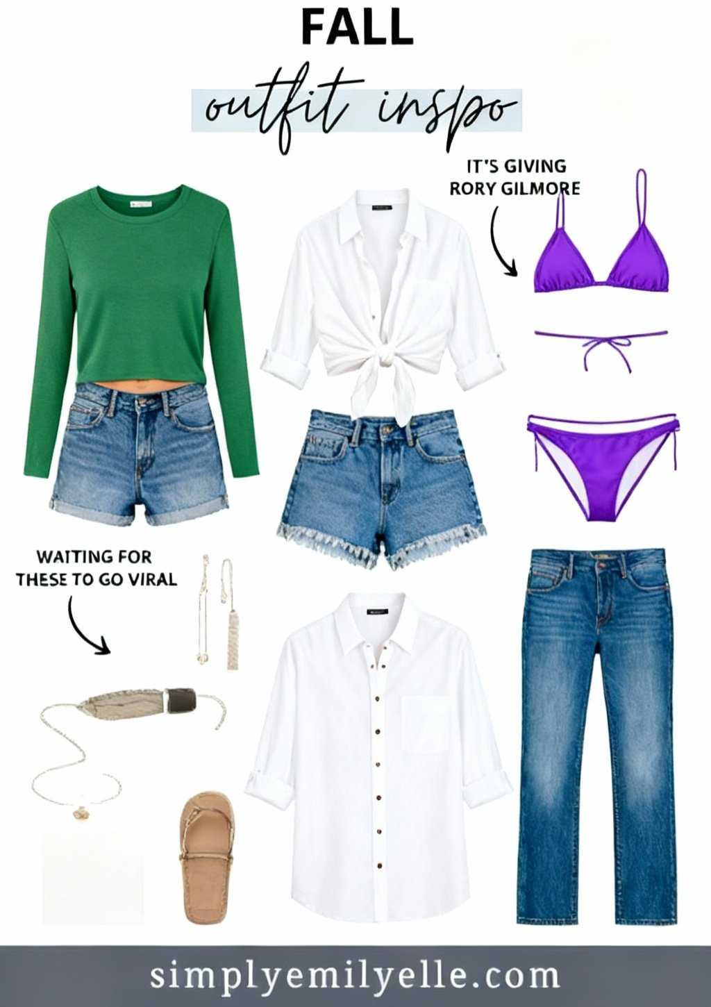 Gör en outfitbild likt den bifogade, med kläder personerna på bilderna har på sig.  (edited with Seedream 4)