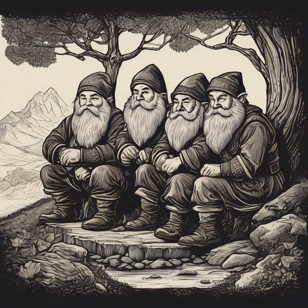   three dwarves pooping