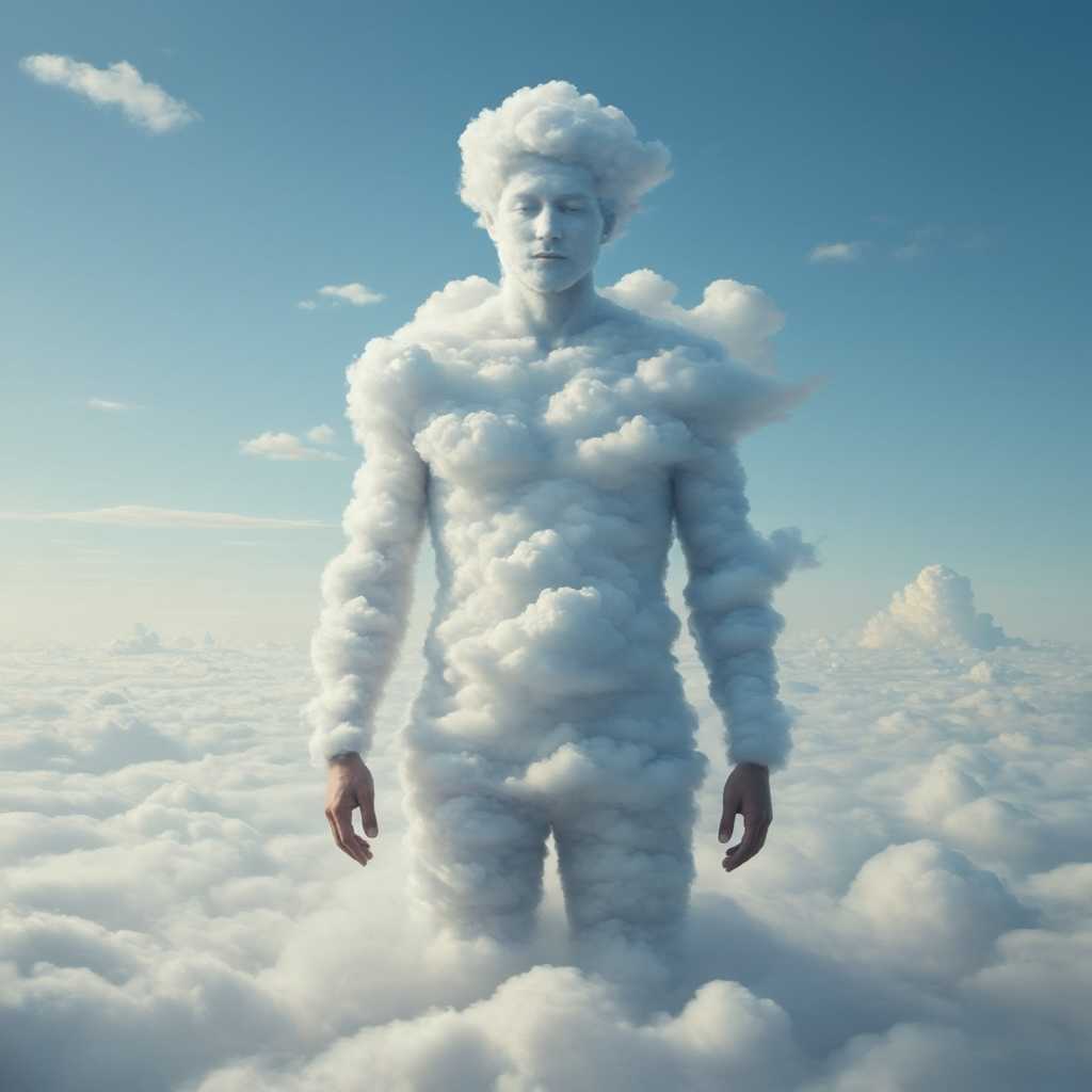 AI-generated image: Cloud Being