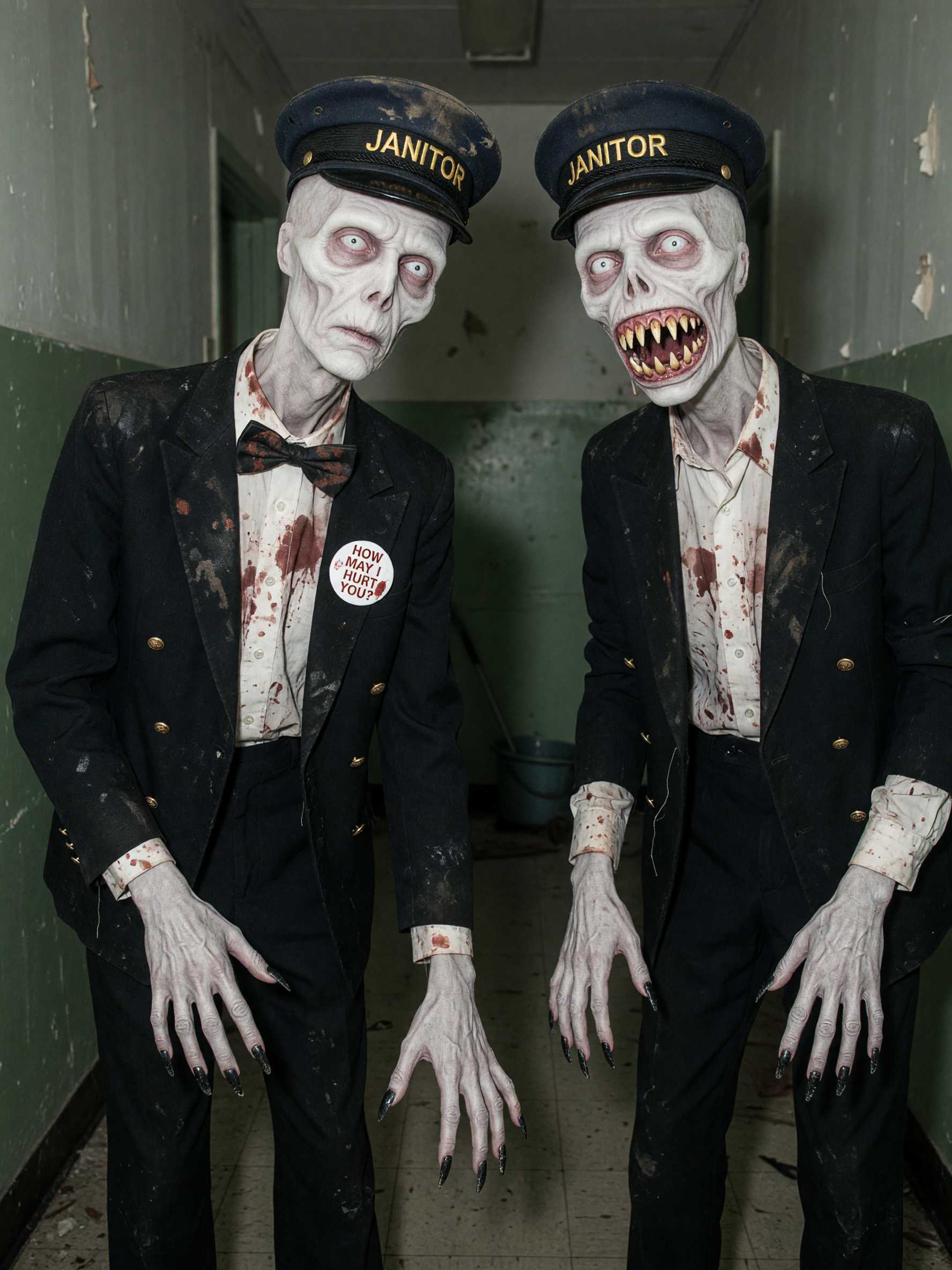 AI-generated image: Janitorial Terrors of the Corridor