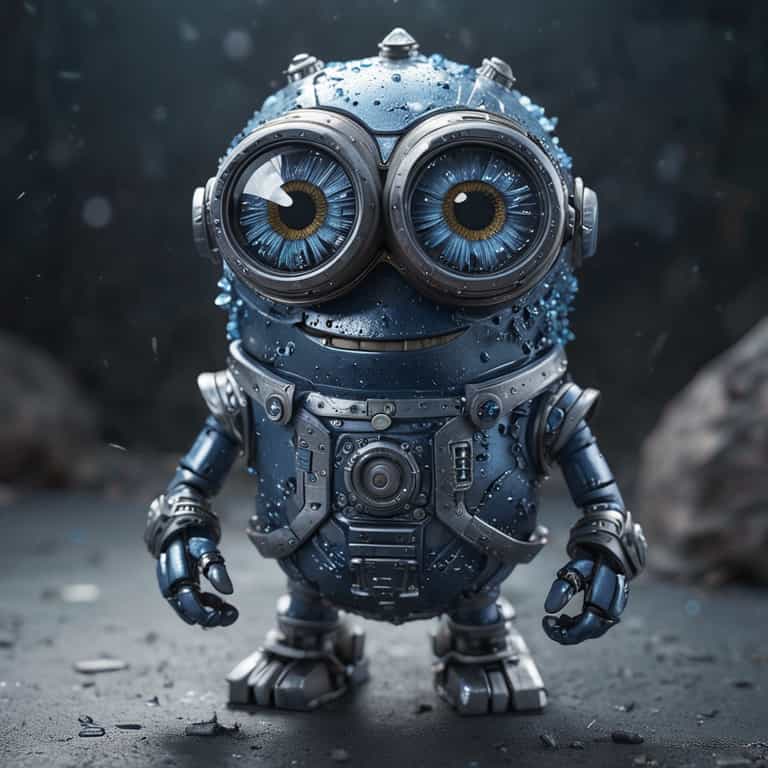 Robotic Minion with Goggles A Fusion of Whimsy and Tech