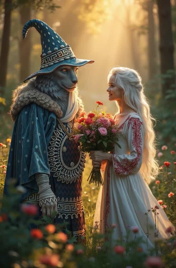 Enchanting Encounters A Fantasy Tale in Floral Splendor