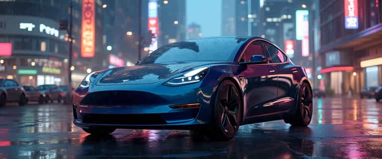 Generate Stunning Tesla-Themed AI Images with PixelDojo example
