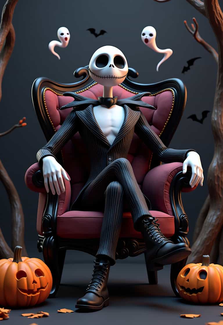 Create Spooky Halloween AI Images with PixelDojo example