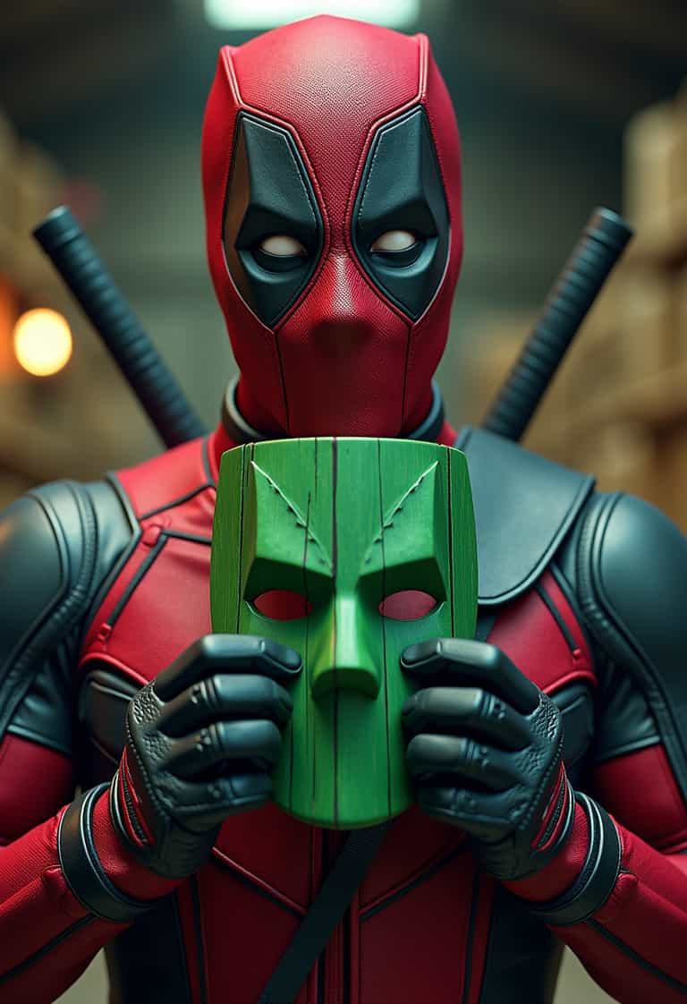 Create Stunning Deadpool Art with PixelDojo's AI Tools example