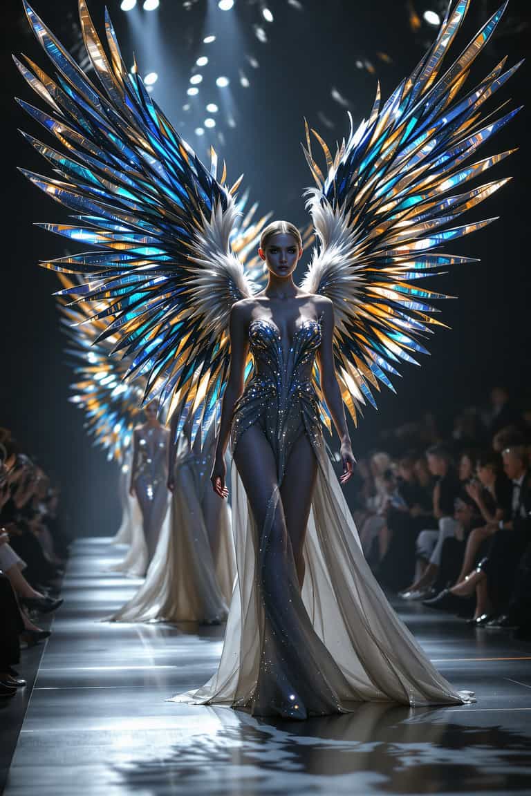 Celestial Runway: Ethereal Fashion Showcase