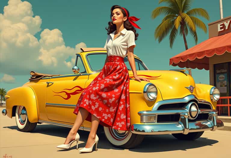 Retro Sunshine: A 1950s Classic
