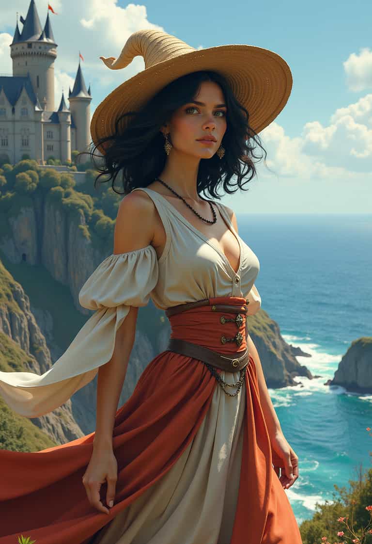 Enchantress Overlooking the Castle