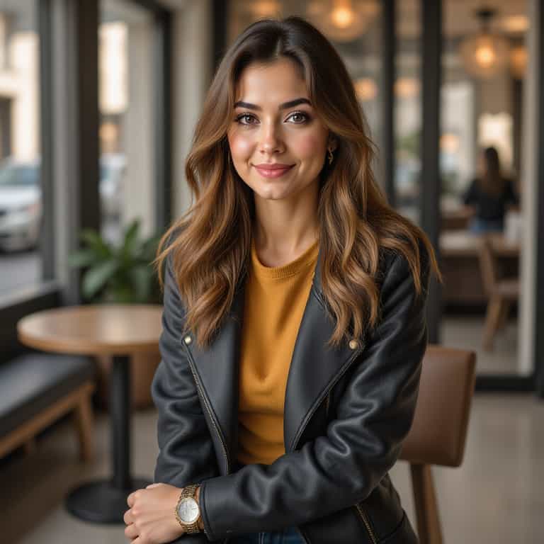 Casual Elegance in a Modern Café
