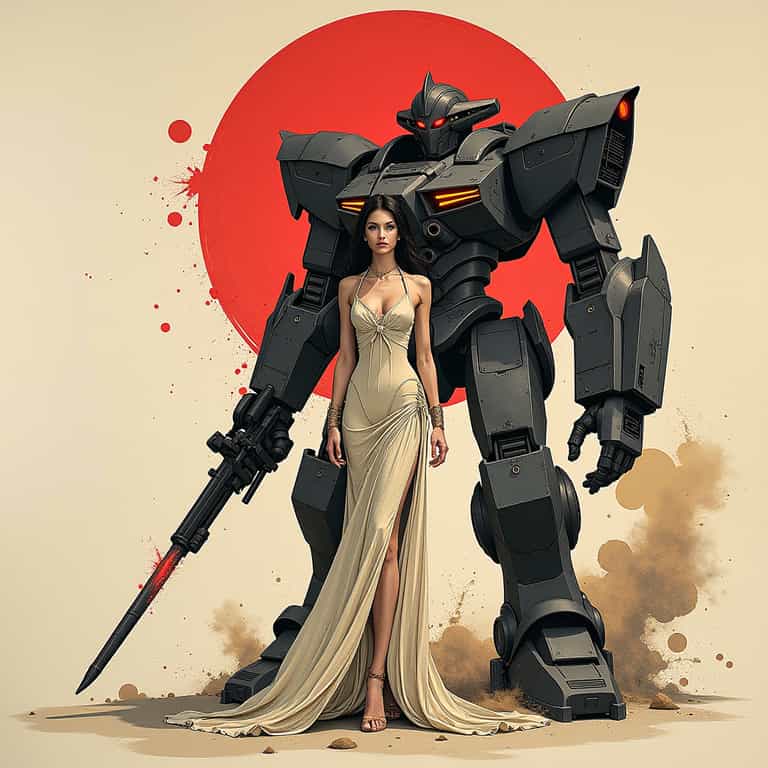Elegance and Armor: A Sci-Fi Encounter