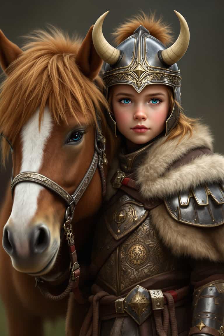 Warrior and Steed: A Bond of Strength and Serenity