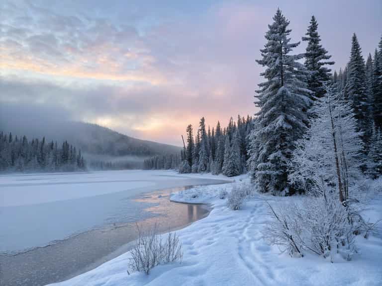 Serene Winter Dawn