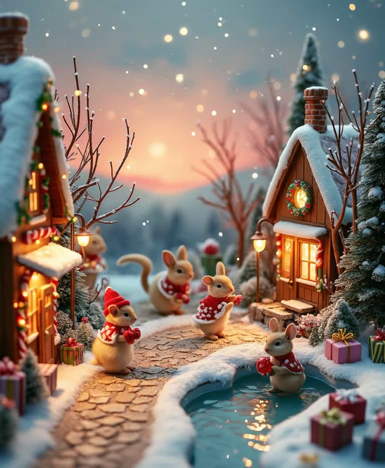 A Festive Winter's Eve in Mouseville