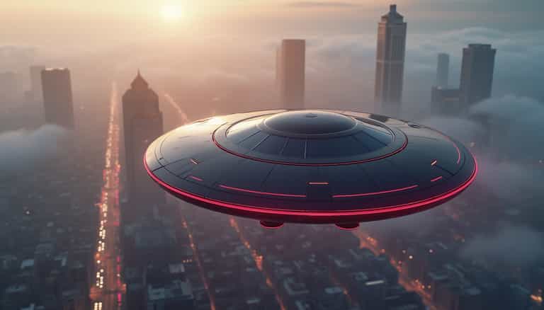 UFO Over Twilight City