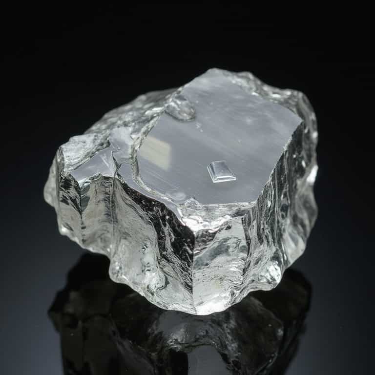 Translucent Elegance: A Crystal in Light and Shadow