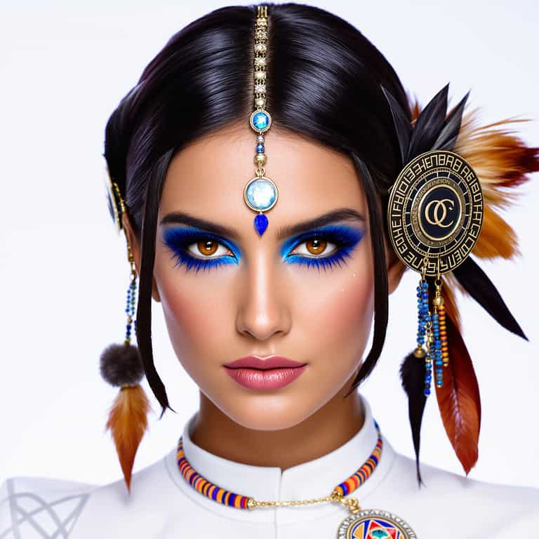 **Mystic Elegance: A Fusion of Tradition and Modernity**