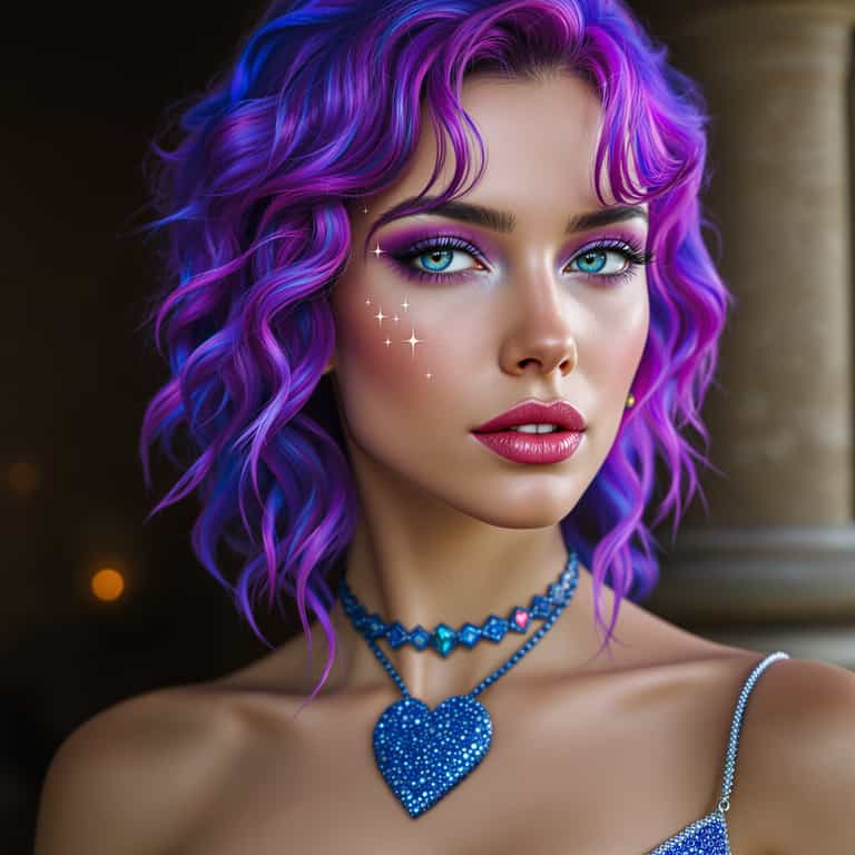 Enchanted Elegance: A Portrait of Magical Beauty