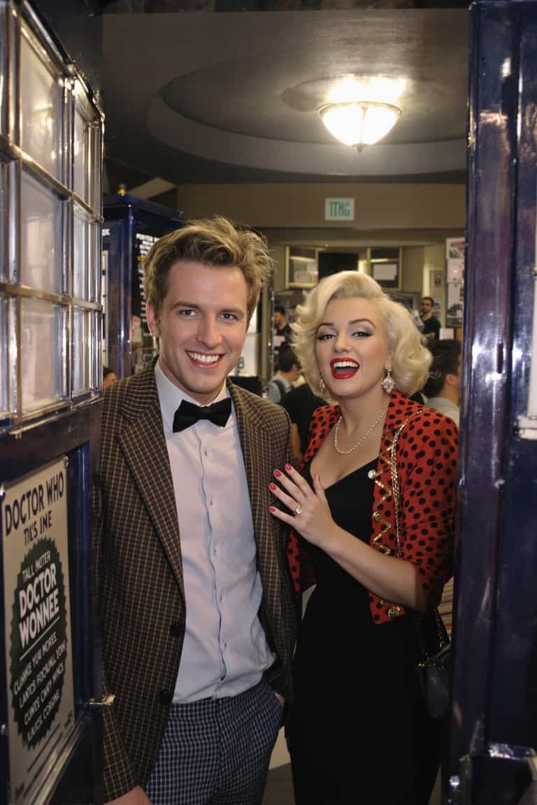 Retro Time Travelers at a Convention