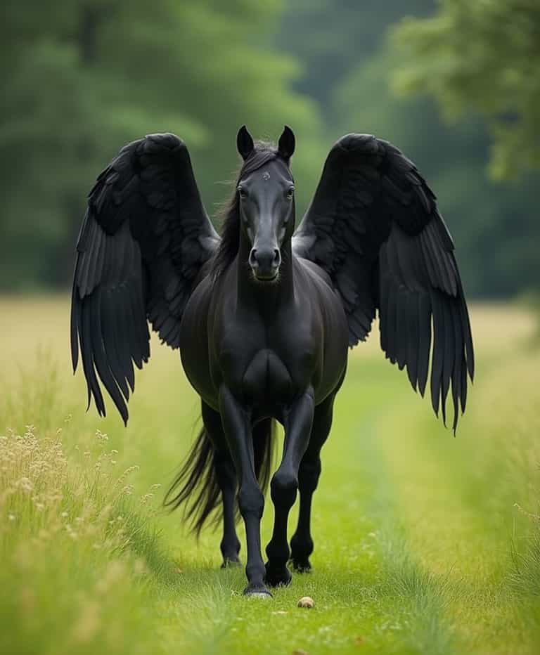 The Majestic Winged Steed
