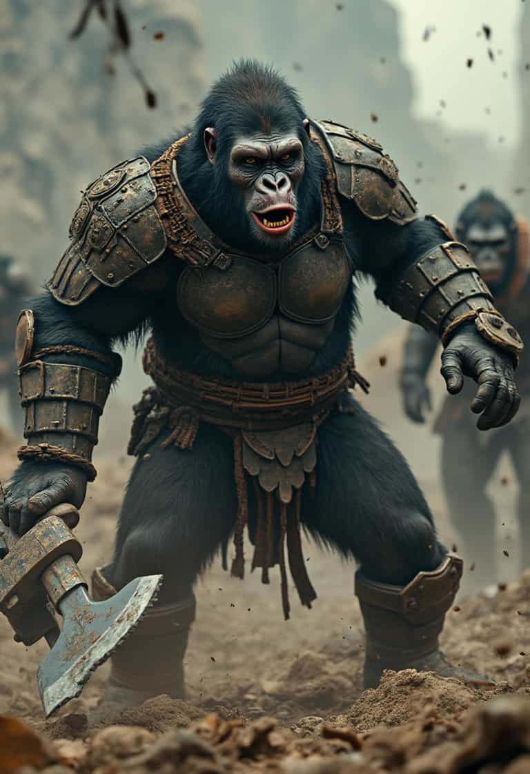 Gorilla Warrior in Battle Armor