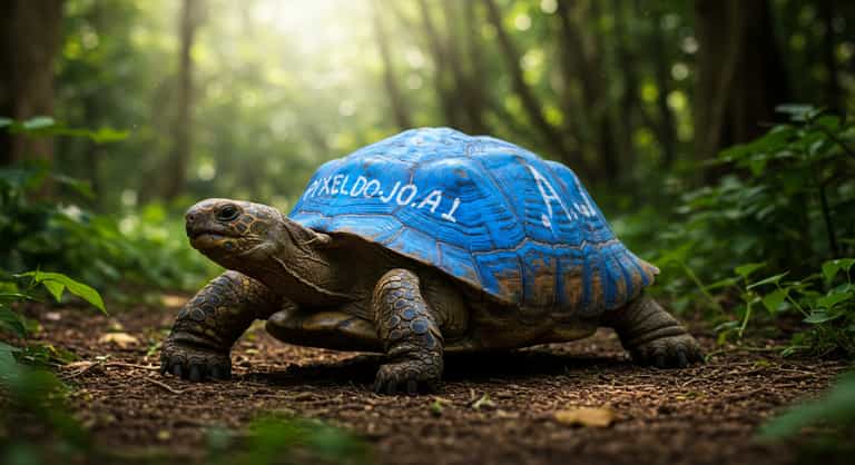 Techno-Tortoise in the Forest