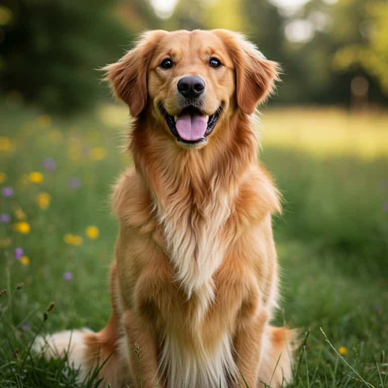 Golden Retriever in a Meadow