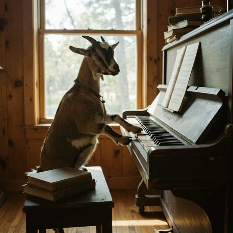 Goat at the Piano