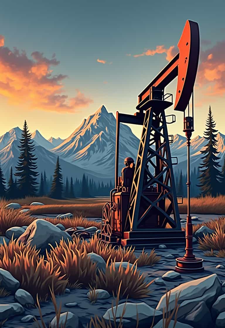 Sunset at the Pump Jack