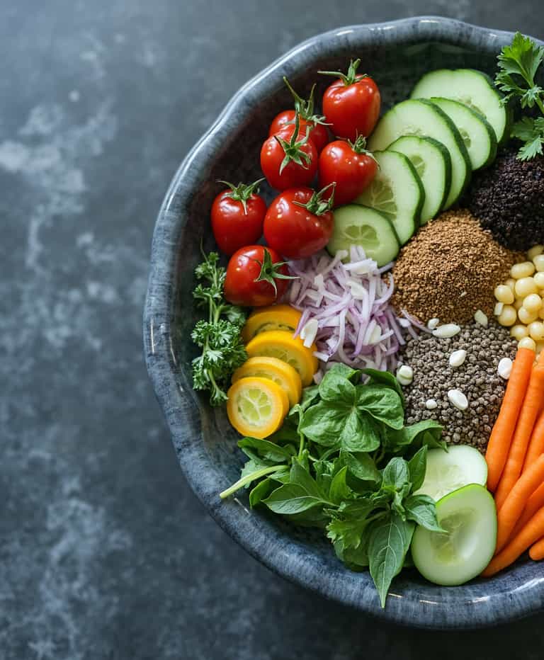 Fresh Harvest Bowl: A Symphony of Colors and Textures