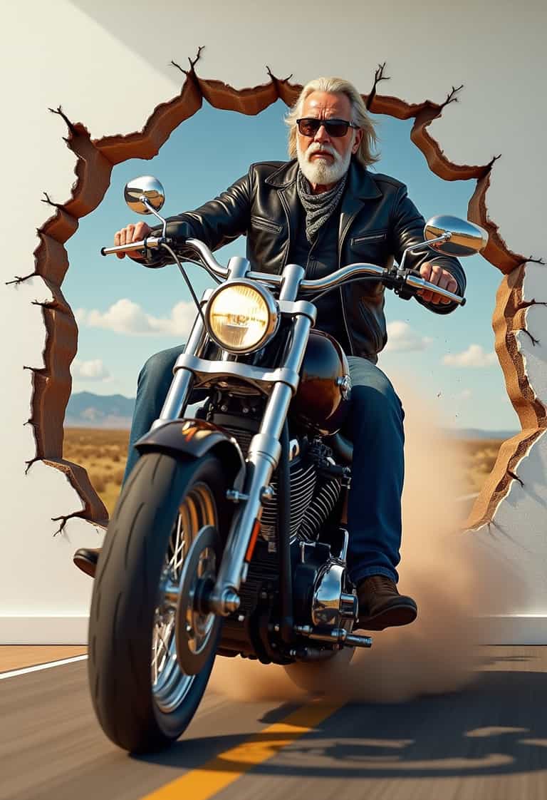 Rider Breaking Through
