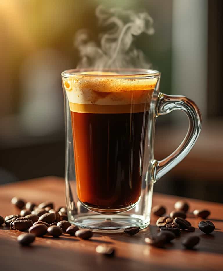 Morning Ritual: A Steaming Cup of Coffee