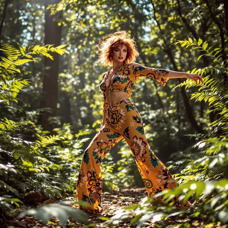 Forest Dance in Bohemian Attire