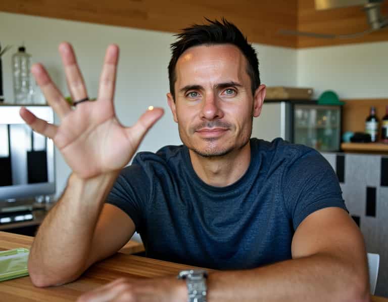 Welcome Gesture in a Cozy Kitchen