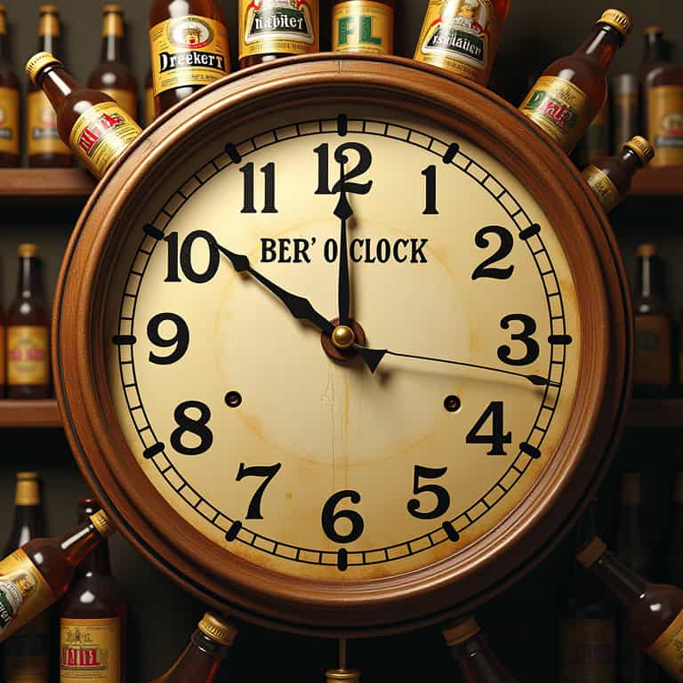 Always Time for Beer: A Vintage Clock and Brew Fusion