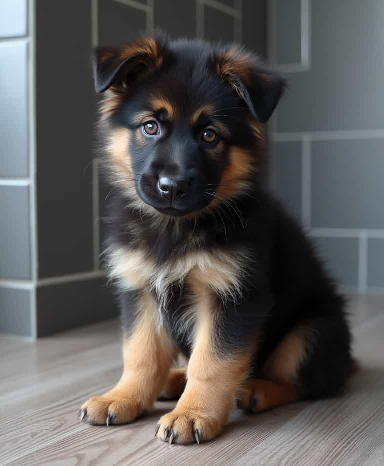 Curious Puppy in Soft Light