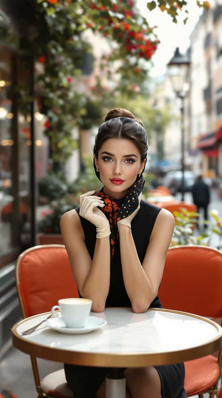 Elegance at the Parisian Café