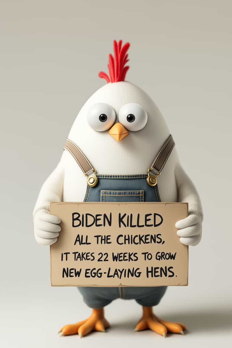Political Chicken with a Message