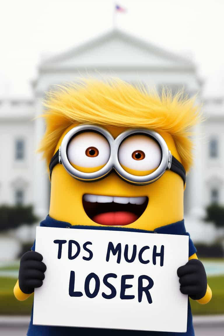Minion with a Message at the White House