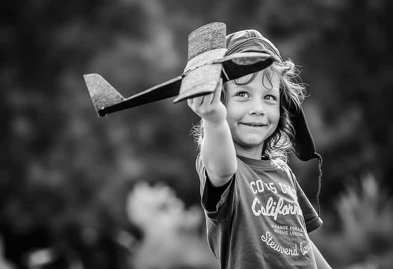 Child's Play in Black and White