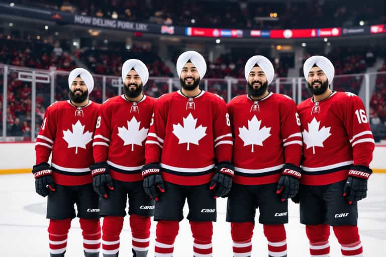 Canadian Hockey Team's Diverse Unity