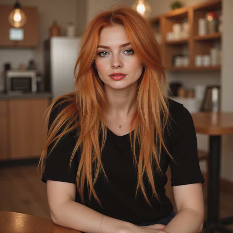 Vibrant Serenity in a Cozy Café