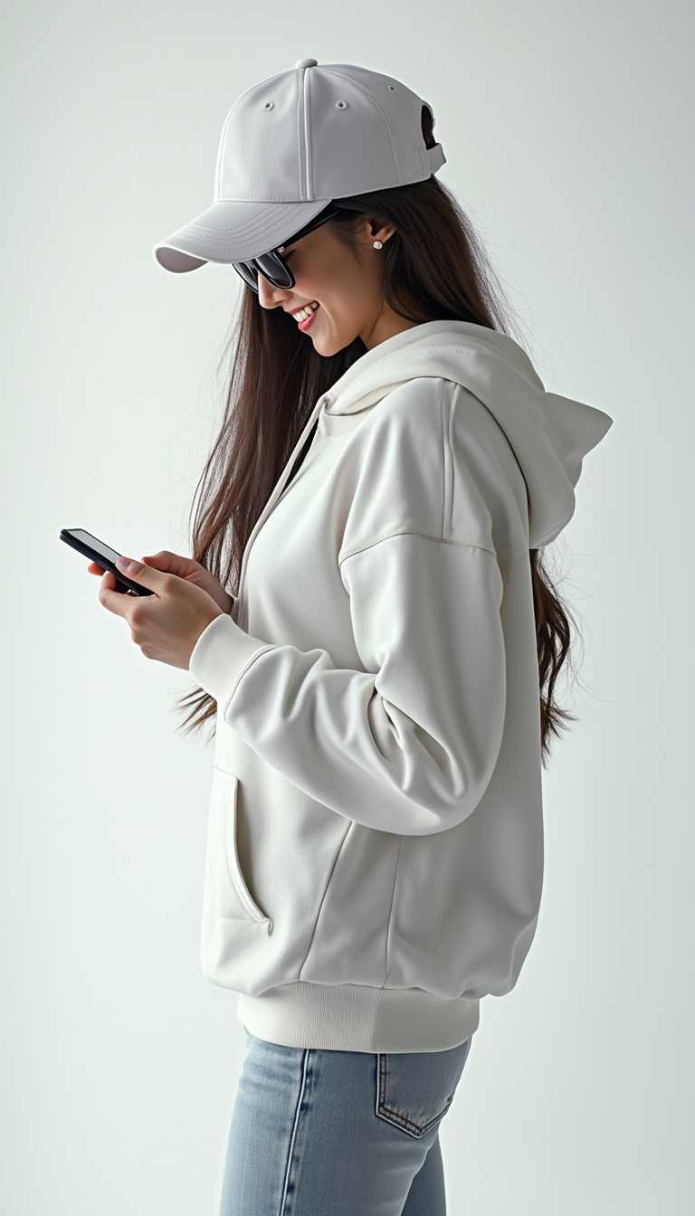Casual Moments: A Smile with a Phone