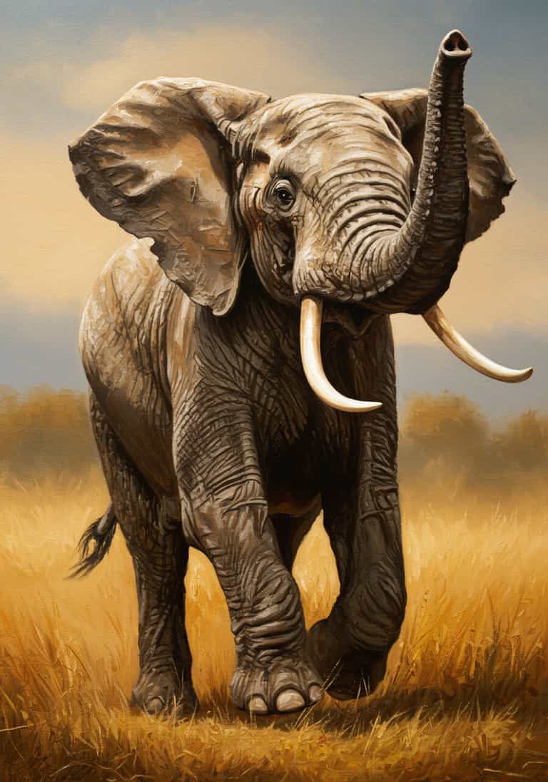 Elephant in the Savannah