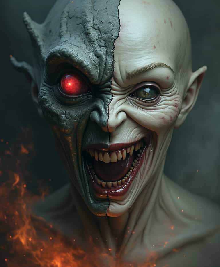 Duality of the Demon and the Grin