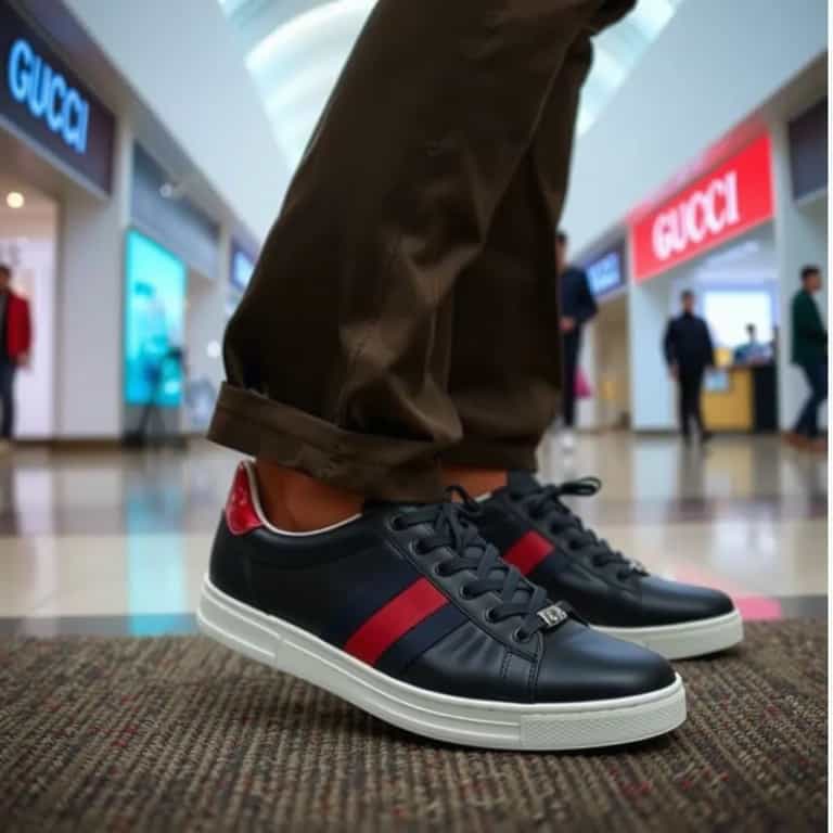 Stylish Sneakers in Luxury Mall