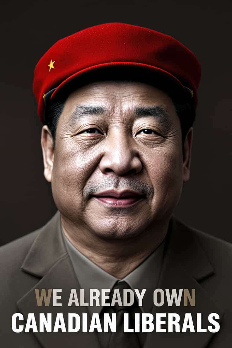 Political Statement with Iconic Red Cap