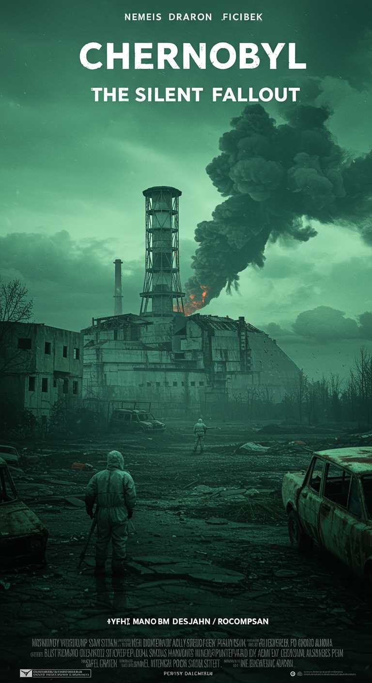 Chernobyl: The Silent Fallout - A Haunting Post-Apocalyptic Poster