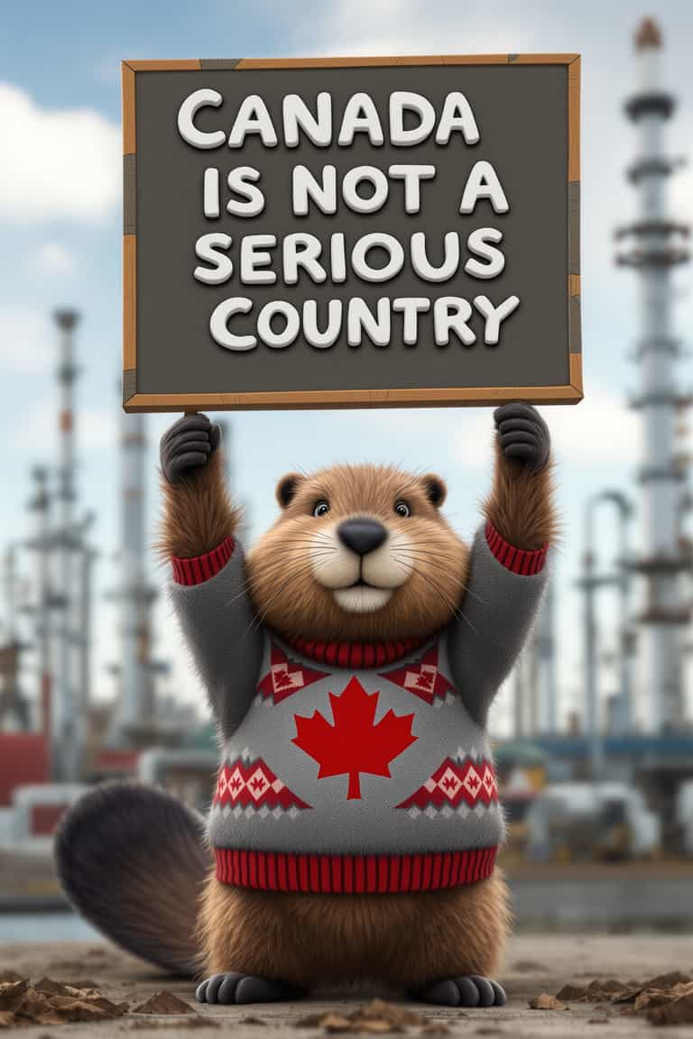 Canadian Beaver's Humorous Statement